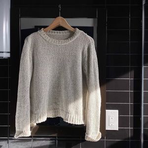 off white brandy melville heathers sweater